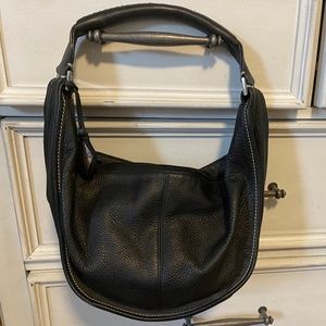 Wanlima Black leather shoulder bag
